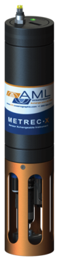 Metrec X　超大型メモリ内蔵式多項目水質計測センサーハウジング 銅製センサーケージ