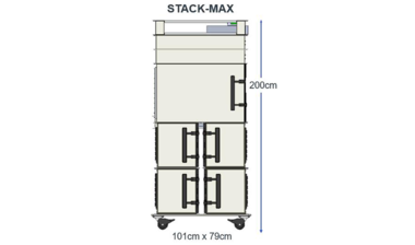 自動化ワイヤレステストベッド「OCTOBOX」 STACK-MAXサイズ