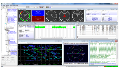 マルチバンドGNSSシミュレータ「GSS7000」 SimGEN画面