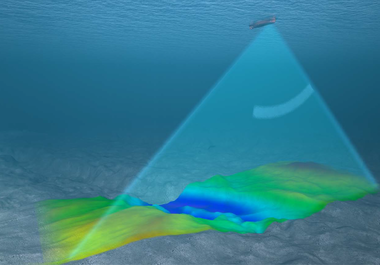 SeaBeam3012/3020型深海用マルチビーム測深機 海底地形調査