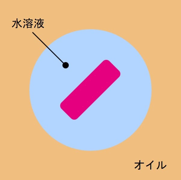Water-in-Oilドロップレット構造｜AGM™試薬キット｜ワン・テクノロジーズ・カンパニー