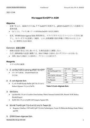 Other documents(Inspection certificate, etc.)  | AGM™ Reagent kit  | One Technologies Company