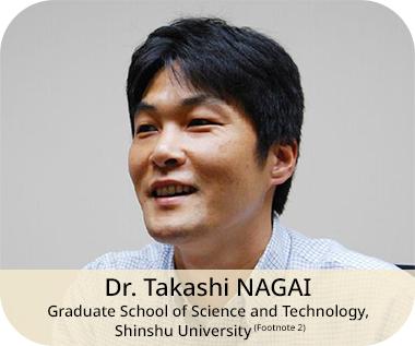 Dr. Takashi NAGAI, Graduate School of Science and Technology, Shinshu University(Footnote 2)