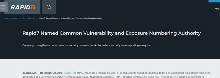 CNA (CVE Numbering Authority)