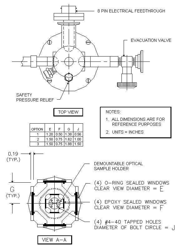 STVP-100標準光学クライオスタット図2