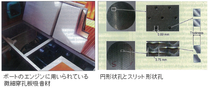 図8：微細穿孔板吸音材の例