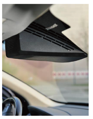 周辺環境計測システム「XenoLidar」を自動車用フロントガラス「WideyesupsupTM/sup/sup」の背後に統合した“次世代フロントガラス一体型 LiDAR”の写真