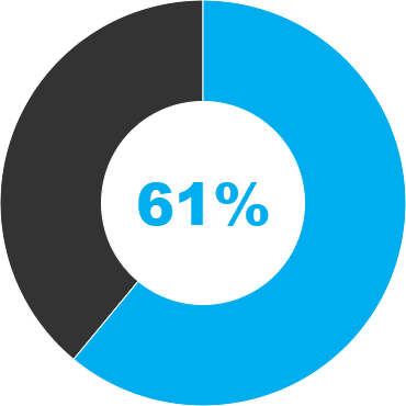 61%
